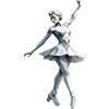 Ballerine Low Poly - Ballet Design