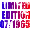 60th Birthday Limited Edition 07/1965