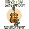 Funny Guitar Cartoon Design