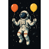 Astronaut with balloons