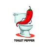 Pepper in toilet