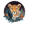 Cheetah in jungle scenery
