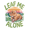 Capybara Leaf me alone