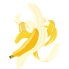 Swinging Banana – Funny Fruit Motif