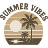 Summer Vibes Beach Retro