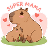 Super mama Capybara