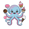 Octopus Cake Kids Squid