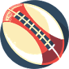 Rugby Ball Graphic