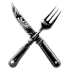 Cutlery black and white