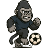 gorilla fussball
