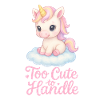 Troppo carino da gestire - Bambino unicorno con nuvola