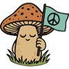peaceful mushroom