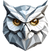 Owl Mask - Low Poly Design
