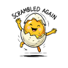 Mixed up again – egg with humor