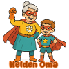 süßer Superhelden-Grandma & Enkel-Design