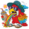 Feestelijke Regenboog Ara