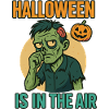 Halloween Zombie with Pumpkin