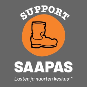 Valkoisella tekstillä Saapas tuotteet