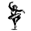 Chimpanzee Ballerina StreetArt Stencil Banksy