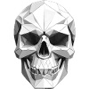 Crâne - Design Low Poly