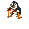 Cute Penguin Hurdler Saying Overcoming It