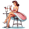Femme Rockabilly Pina Colada Cadeau