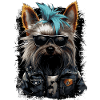 Punk Yorkshire Terrier