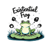 Existential Frog – Funny Brooding Motif