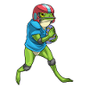 Frog Easter American Football