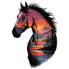 Wild Horse Landscape Art