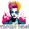 Vibrant Rebel - Explosives Pop-Art-Porträt
