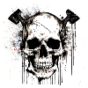 Skull Rocker Heavy Metal Tattoo