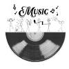 Half a music cylinder