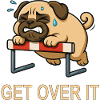 Pug Hurdle Hurdle Hurdler Saying
