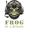 Military frog in action