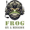 Military frog in action