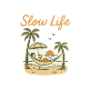Slow Life Hammock at sunset
