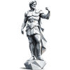 Griechischer Gott - Low Poly Design