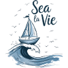 Slogan Marine Life Sailboat Sea
