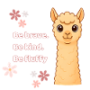 Be brave – fluffy alpacas