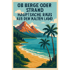 Strand und Berge