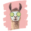 Llama Alpaca Beauty Selfcare Mask