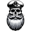 Capitano Amburgo St Pauli Città Anseatica Teschio