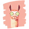 Llama Alpaca Beauty Selfcare Mask