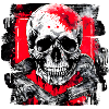 Skull Tattoo Heavy Metal Rocker