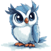 blaue Eule