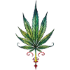 Cannabis leaf - Marijuana TATTOO 2