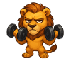 Grumpy Lion Fitness Trening z hantlami na biceps