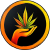 Marijuana leaf - LOGO button 1