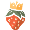 King of Strawberries - Cartoon strawberry